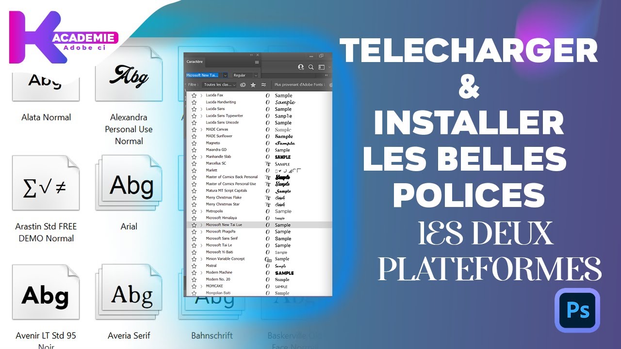 OU TÉLÉCHARGER ET INSTALLER SES POLICES D'ÉCRITURE FACILEMENT - YouTube