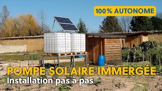 Kit pompe solaire immergée Shurflo 80W 12V - Ecosolaire