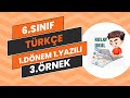 6.Sınıf Türkçe 1.Dönem 1.Yazılı 3.Örnek | 2024 2025