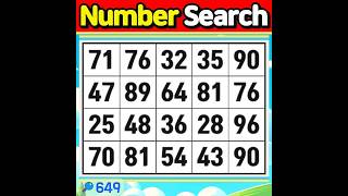 Number Search #649 Enjoy your brain workout, too!【Match | brain game | puzzle 】 screenshot 3