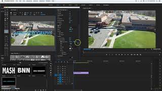 Adobe Premiere Animated Drone Title