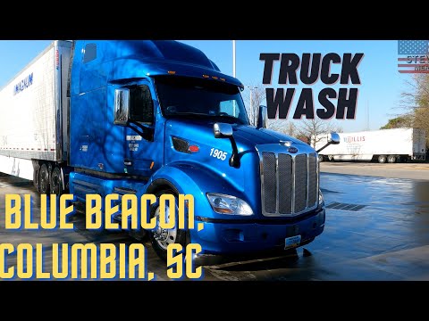 Truck wash, Blue Beacon, Columbia, SC Feb 2021