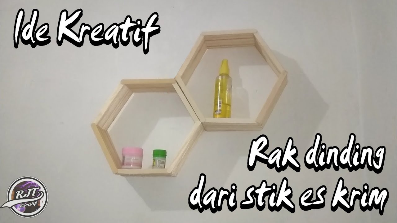 Cara membuat Rak  dinding  dari  stik es krim YouTube