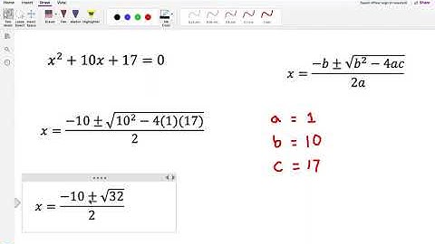 BC Pre Calculus 11 Introducing Quadratic Formulas (Part 1)