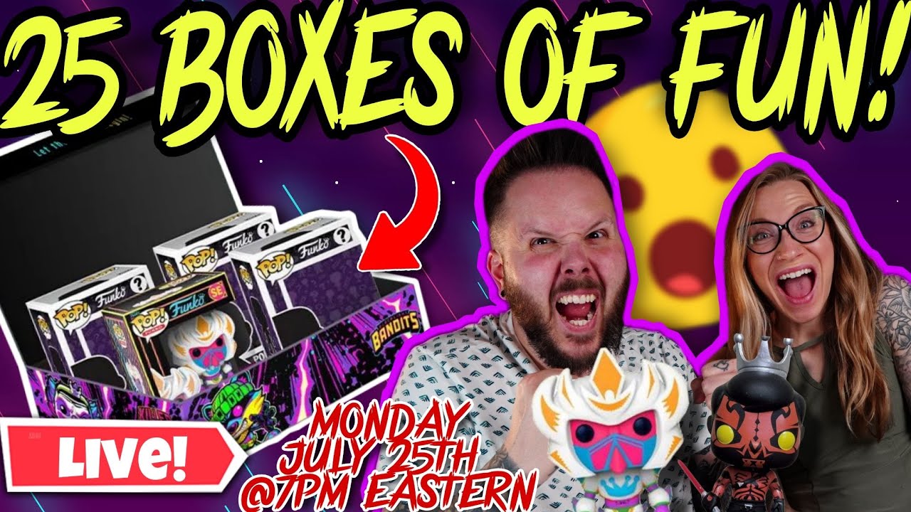EPIC UNBOXING 25 FUNKO BOX OF FUN | FREDDY FUNKO LIMITED FUNKO POPS | GASTLECAST LIVE