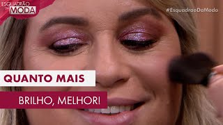 Gosta de uma make com muito brilho? Você vai se apaixonar por essa!