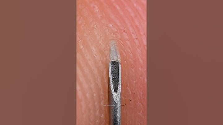 Satisfying ASMR  Syringe Needle Interaction with Skin Macro View