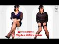 033~034.Crossdressing in 2-Styles Officelook (Navy Blue & All-Black) - Crossdresser Jiwon