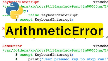 Arithmeticerror | Python | Tutorial