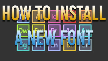 How to Install a New Font for Adobe Suite or Windows 8