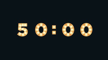 50 MINUTE TIMER 🔔 Gentle Alarm [Ultra HD 4K]