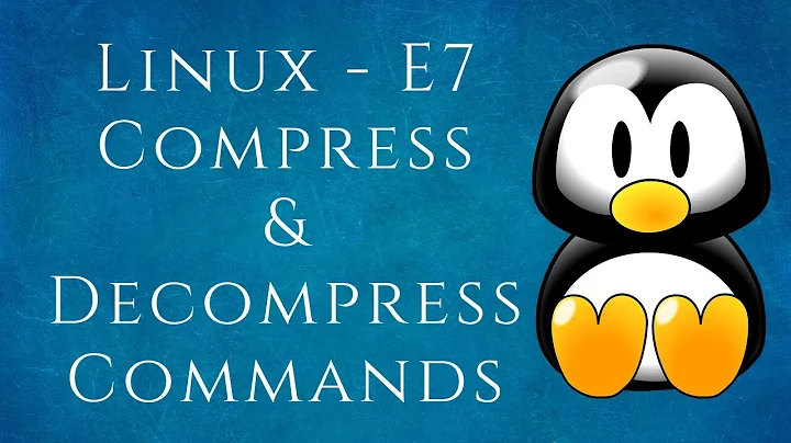 Linux-E7 Compressing & Decompressing Files | tar,zip,gzip,bzip | Tamil
