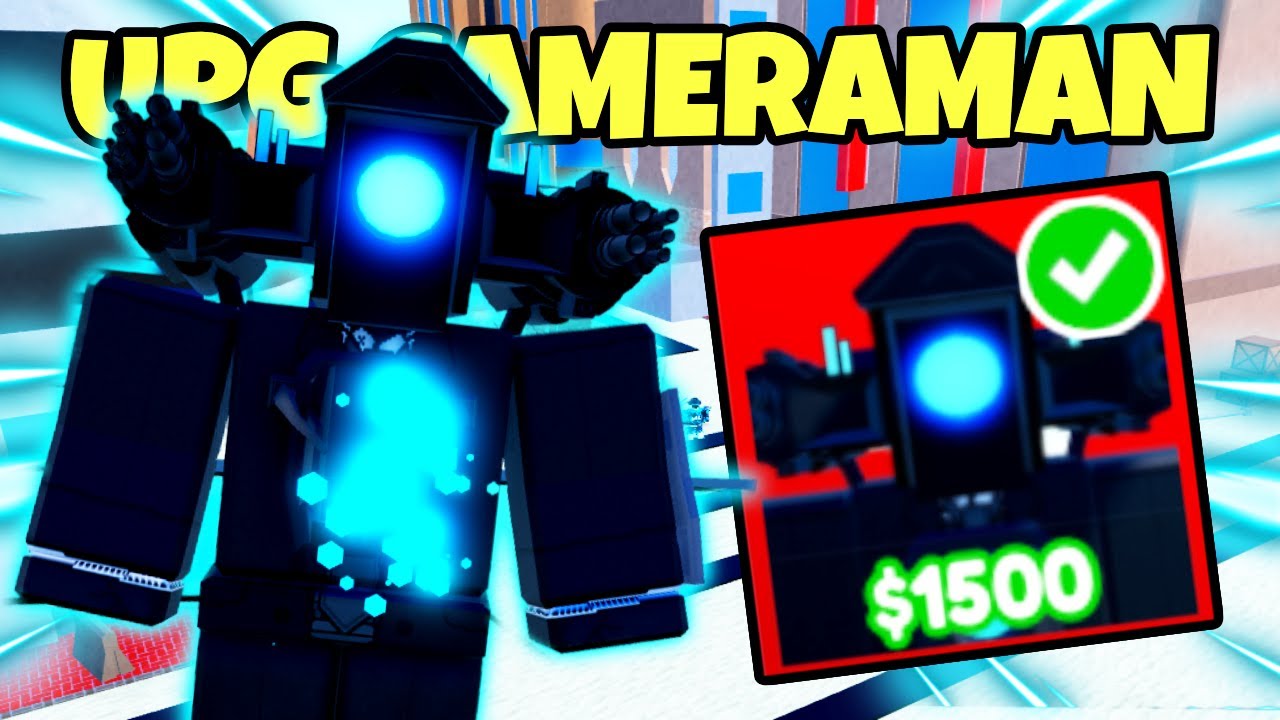 Roblox Toilet Tower Defense - Upgraded Titan Cameraman Mythic AOE - 100%  Clean