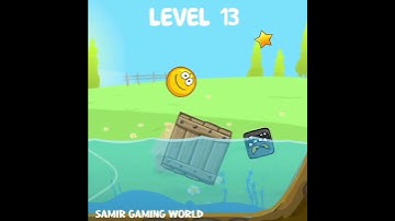 Red Ball 4 Golden Ball push square in water from floating box and jump in water