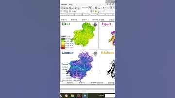 Slope,Aspect,Contour,Hillshade in ArcGIS #GIStutorial #gistutorial @GIS Tutorial #satisfying