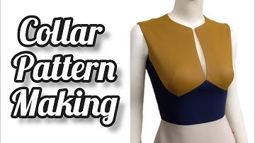 "Learn Patterning for Beginners: DIY Collar Design Pattern-Making Tutorial
