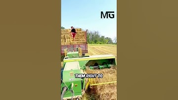 Revolutionize Your Harvest: Automatic Square Baler in Action