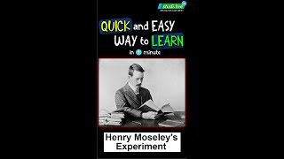 Periodic Classification of Elements || Henry moseley's experiment || STATE BOARD #shorts