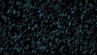 4K Video (1 hour) aqua bubbles on black background – animated