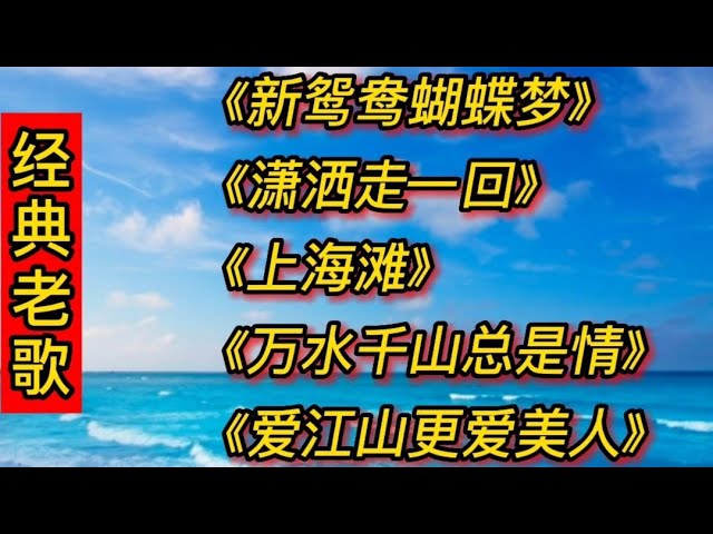 经典老歌《新鸳鸯蝴蝶梦》《潇洒走一回》上海滩，万水千山总是情 class=