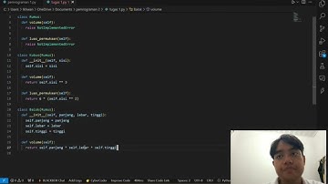 Tugas Mata Kuliah Pemrograman II, Membuat Rumus Bangun Ruang dengan Menggunakan Bahasa Python
