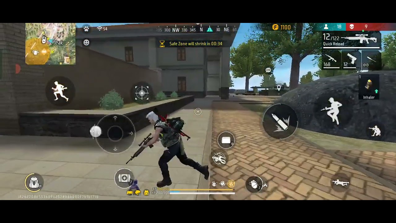 free fire 1 vs 13 kills 💯% Biswajit gaming channel