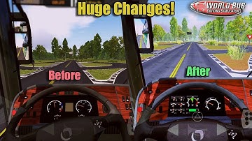 World Bus Driving Simulator New Update | Old Vs New Graphics comparison |  WBDS new update
