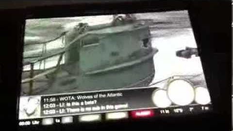 "WOTA: Wolves of the Atlantic - U 96" running on the device (iPhone 4S - mobile Uboat simulation)