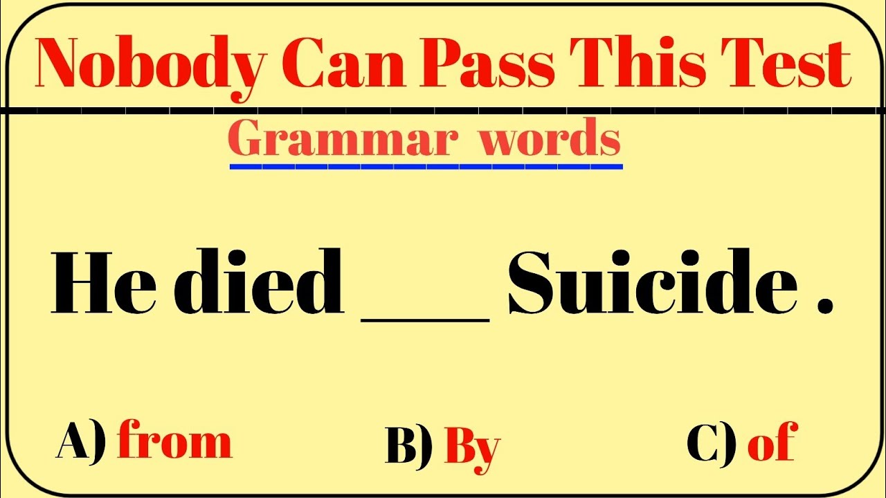 Mixed English Grammar Test: Only 5% Can You Score 95% on this quiz