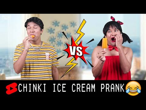 Chinki Ice Cream Prank Fail : प्रैंक 😂 | BROTHER VS. SISTER |  @MohakMeet    #Shorts #YtShorts