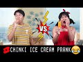 Chinki ice cream prank fail     brother vs sister   mohakmeet    shorts ytshorts