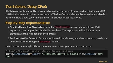 How to Use XPath to Locate Dynamic Input Fields by Placeholder Text in Selenium WebDriver