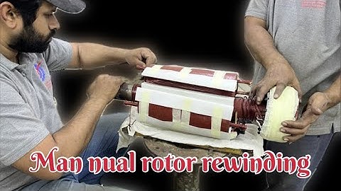 Watch How to Rewinding 65 KVA Generator Rotor | Generator Motor Rewinding | rotor rewinding manually