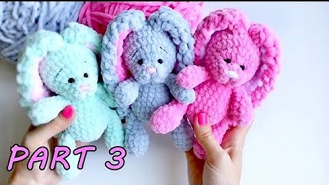 Crochet Bunny / Part 3 / Crochet Bunny video tutorial / How to crochet Amigurumi Enchanting Bunny