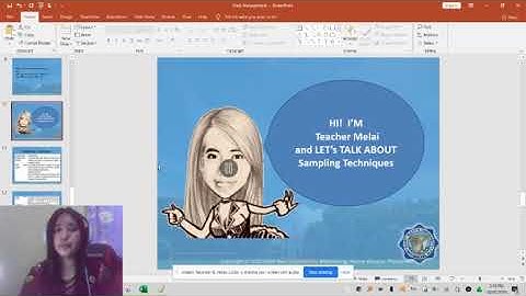 Data Management: Sampling Techniques Part 4