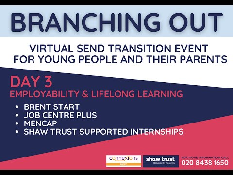 Branching Out - SEND Information Event - DAY 3 - EMPLOYABLITY & LIFELONG LEARNING