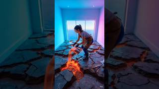 Lava Floor Transformation That Looks INSANELY Real! 🌋🤯 #shorts
