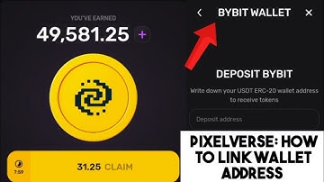 PIXELVERSE TAP TO EARN: HOW TO LINK BYBIT ERC-20 WALLET ADDRESS