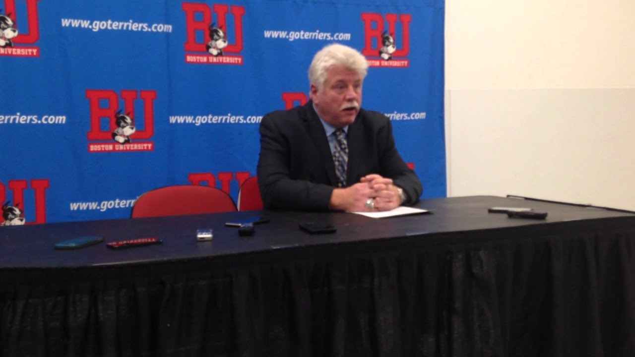 red gendron hockeydb Maine head coach Red Gendron after overtime loss to BU