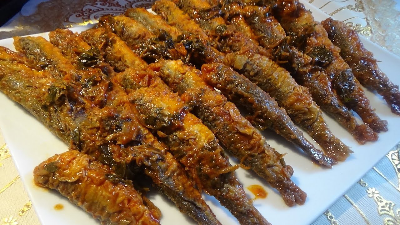 Sardines à l'escabèche / الساردين المنقع بدون طماطم يستهلك بارد وصفة صيفية رااااائعة