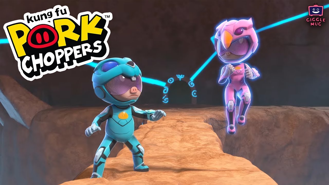 Hanging Rock N Roll | Kung Fu Pork Choppers (13-Minute Cartoon for Kids!)