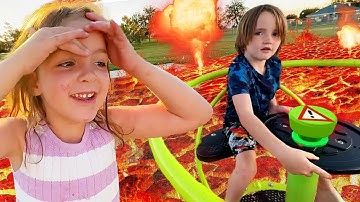Family Day turns FLOOR is LAVA!!  Saving Navey, Swimming with Mermaids, Bike Ride, my Crazy Daughter