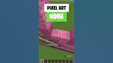 Minecraft Noob vs Pro vs Hacker PIXELART😂#Shorts