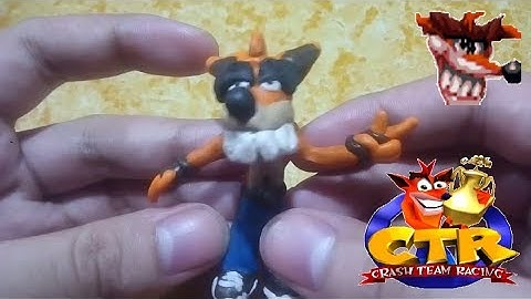 Sculpting Fake Crash from Crash Team Racing with Modeling Toy Clay