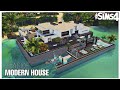 Seaside Modern House | No CC | Stop Motion Build | The Sims 4