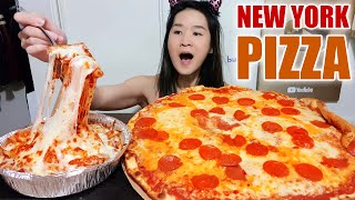 SUPER CHEESY BAKED ZITI! Joe Peep's New York Style Pizza & Baked Pasta - Mukbang w/ Eating Asmr