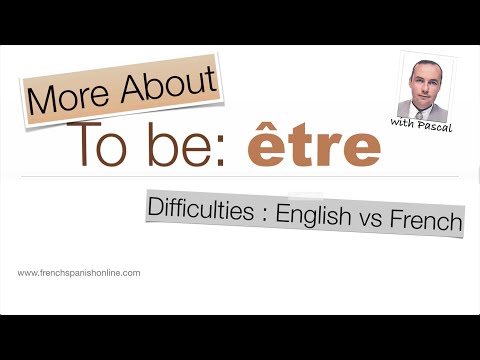 Verb to be in French: être