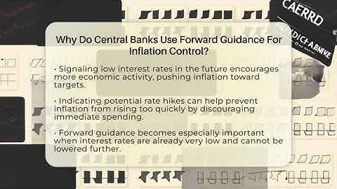 Why Do Central Banks Use Forward Guidance For Inflation Control? - Inflation Insight Channel