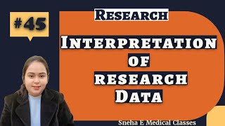 Interpretation of Research Data || Research || Hindi ||