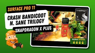 Crash Bandicoot N. Sane Trilogy | Snapdragon X Plus | Surface Pro 11 Gaming | FPS &amp; Performance